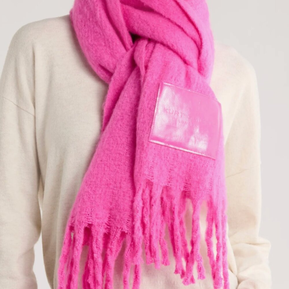 NWT Kurt Geiger Solid Neon Scarf